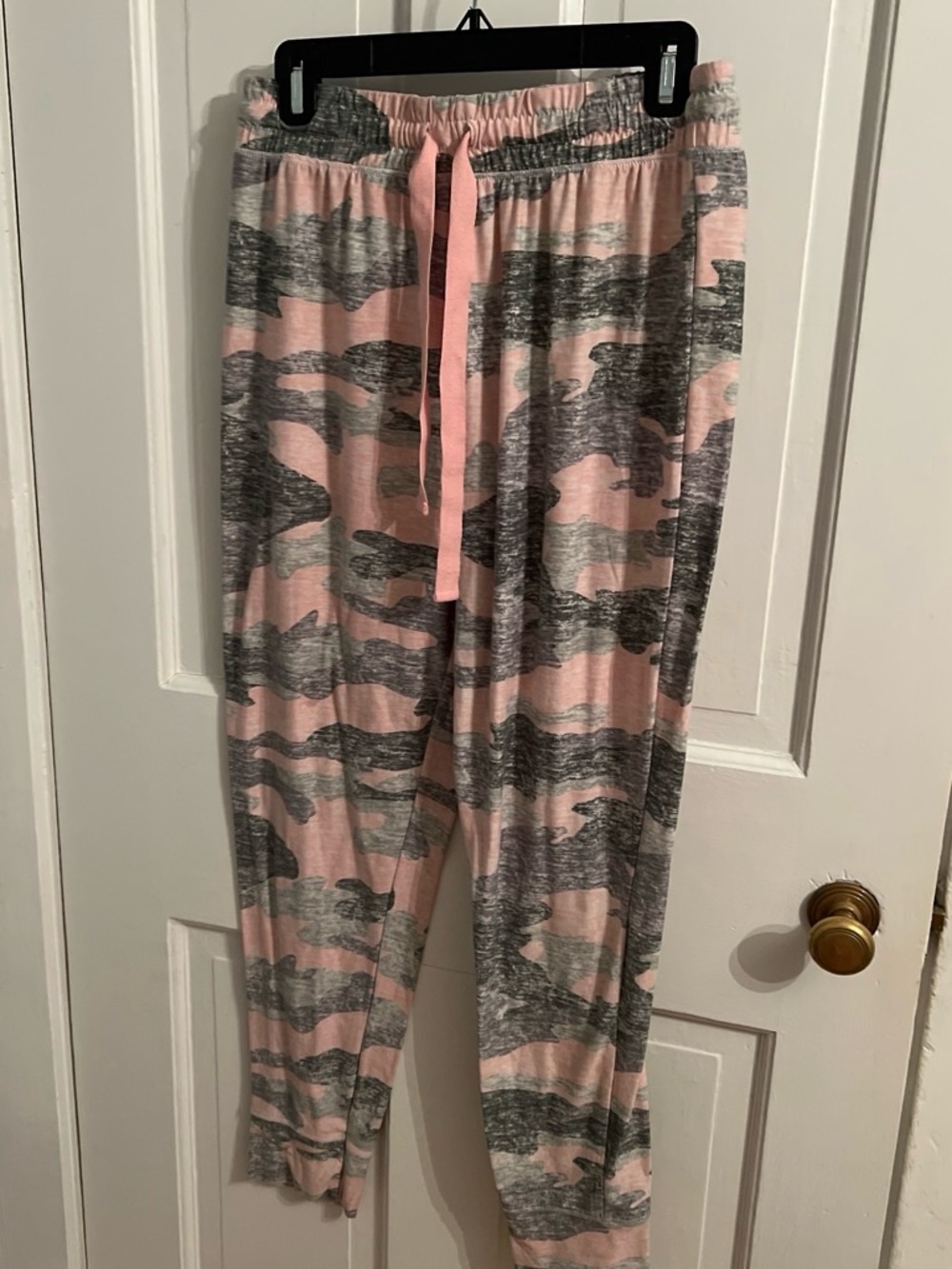 Women's Pink & Gray Camo Lounge Pajama Pants